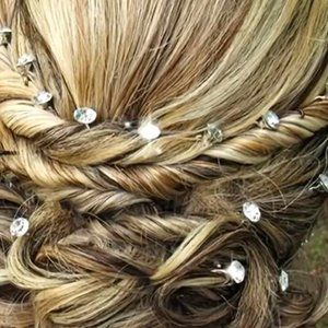 20-PIECE SET CRYSTAL HAIRPINS